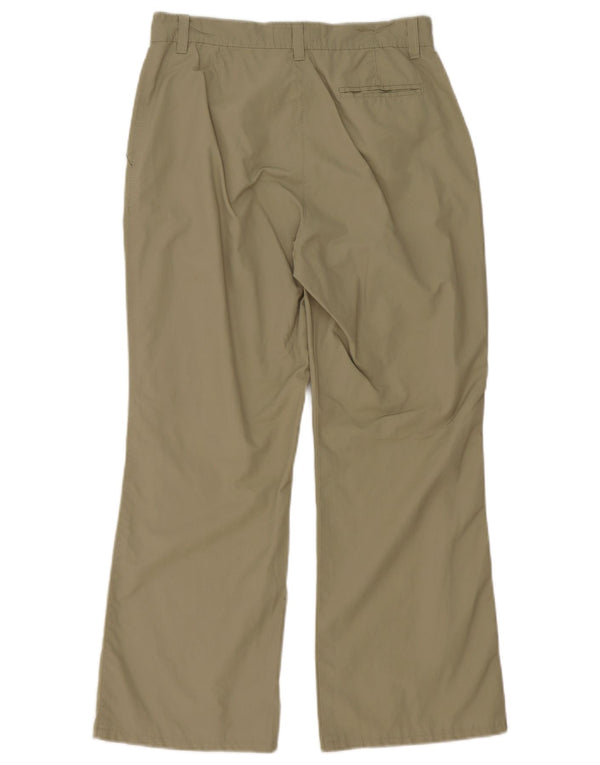Pierre Cardin Pantalon chino jambe large pour femme EU 38 Medium W28 L27 Kaki