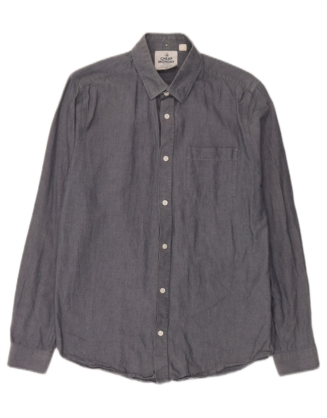 Cheap Monday Chemise Homme Gris Moyen Coton