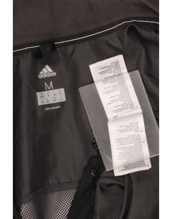 Adidas Veste de pluie à capuche Clima Proof pour homme UK 40/42 Polyester noir moyen