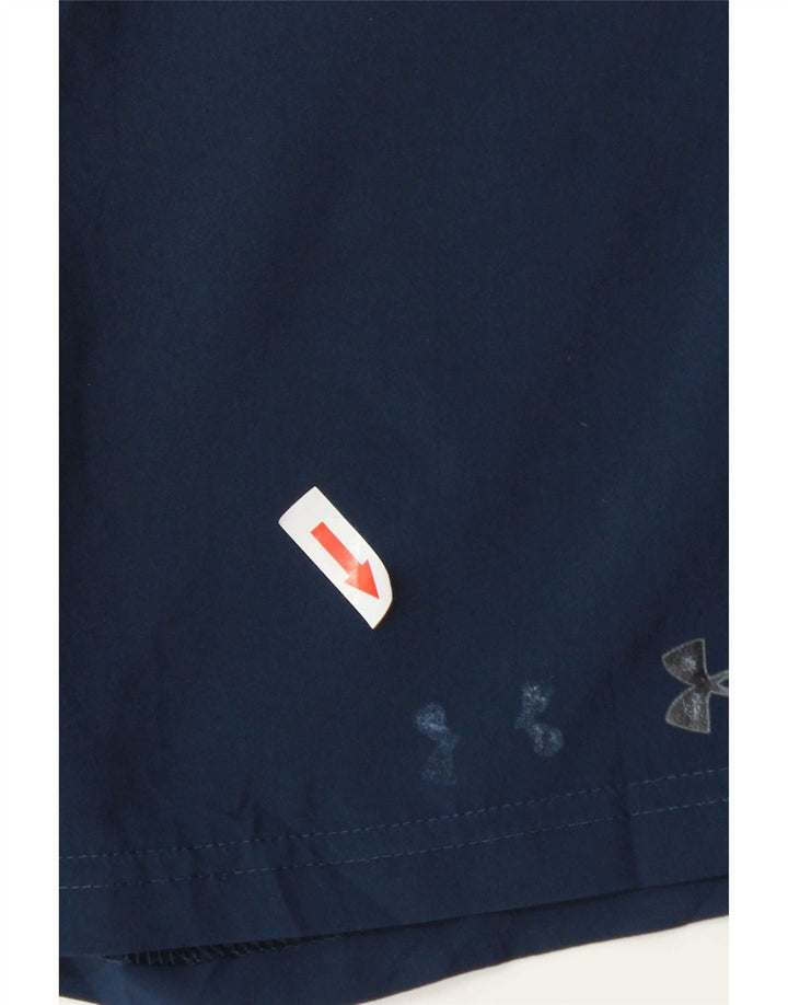 Under Armour Short de Sport Garçon 11-12 Ans Large Bleu Marine Polyester