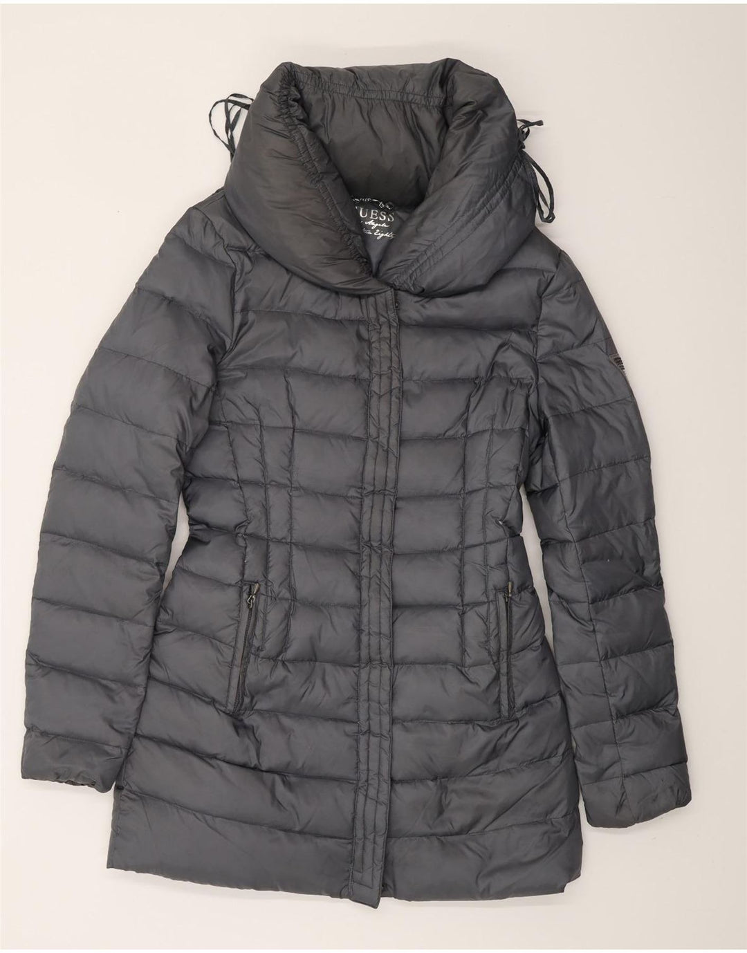 GUESS Manteau rembourré pour femme UK 6 XS Gris Polyester