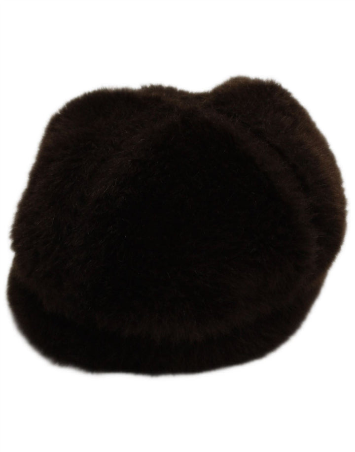Jigsaw Béret en fausse fourrure pour femme Taille unique Marron