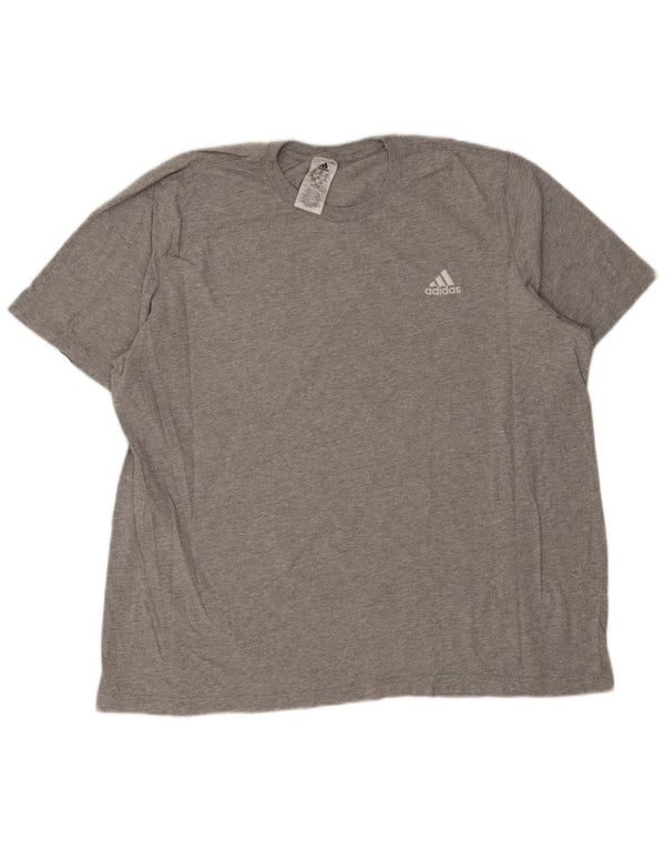 Adidas T-Shirt Homme Top 2XL Gris Coton