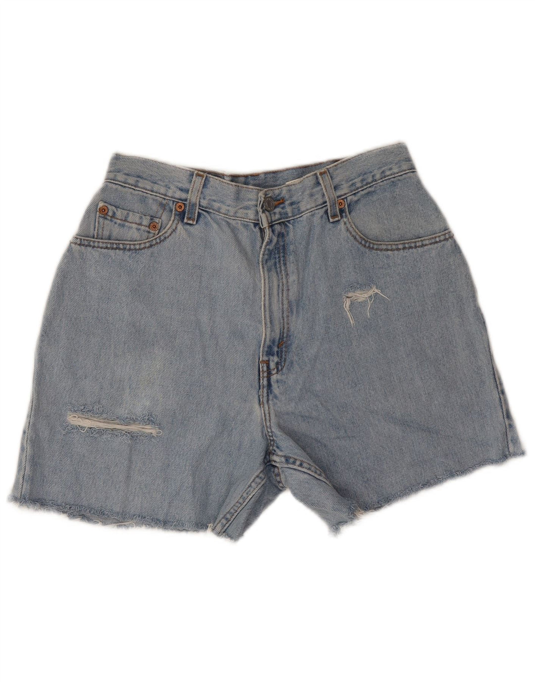 LEVI'S Short en jean 550 coupe décontractée pour femme, moyen W28 bleu