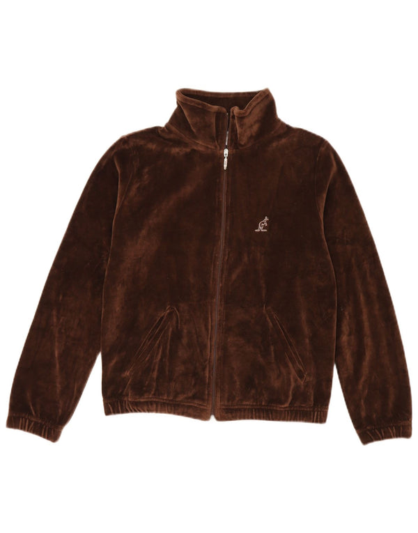 AUSTRALIAN L'ALPINA Veste de survêtement en velours pour femme IT 44 Marron moyen