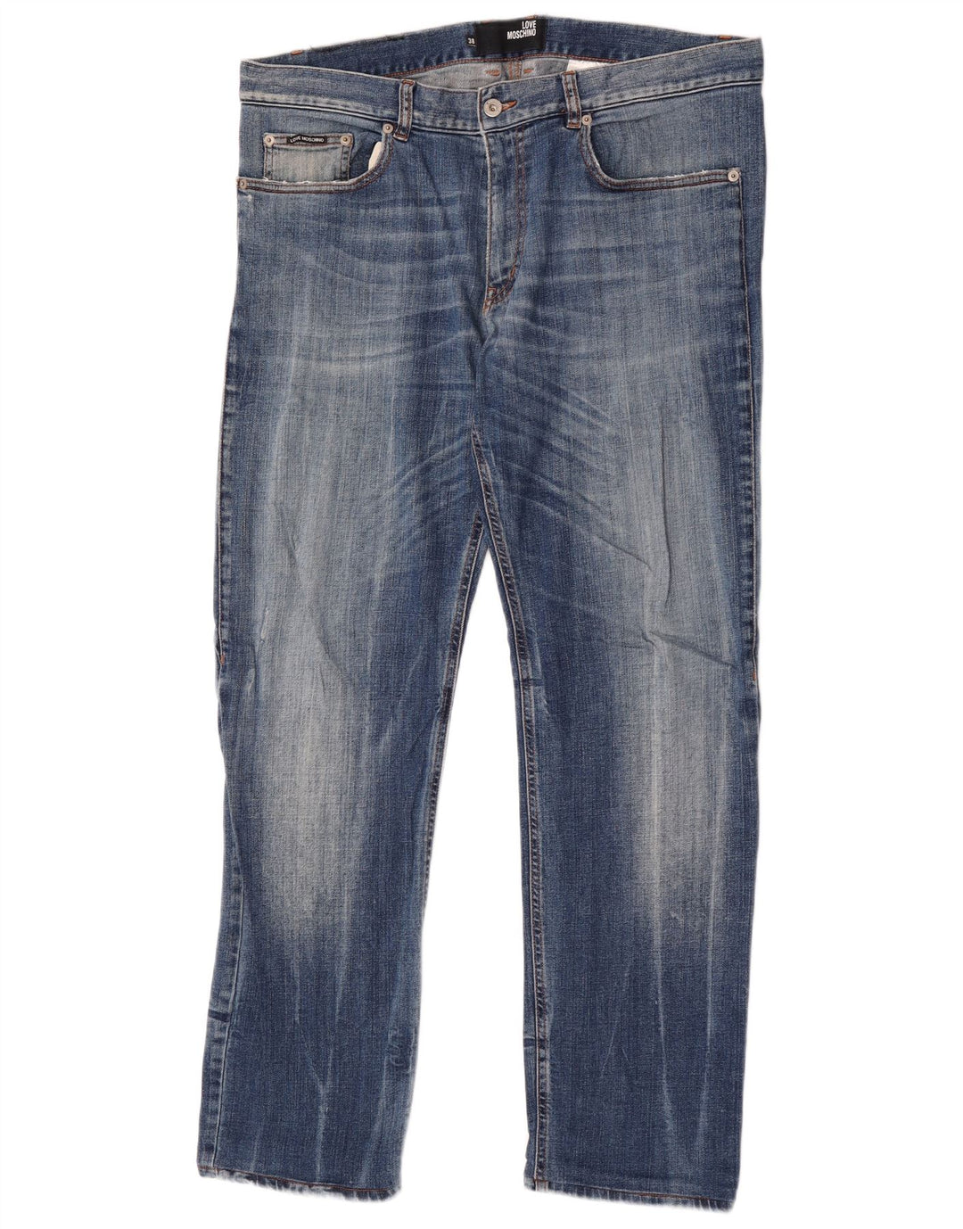 Moschino Jeans Slim Homme W38 L32 Bleu Coton Classique