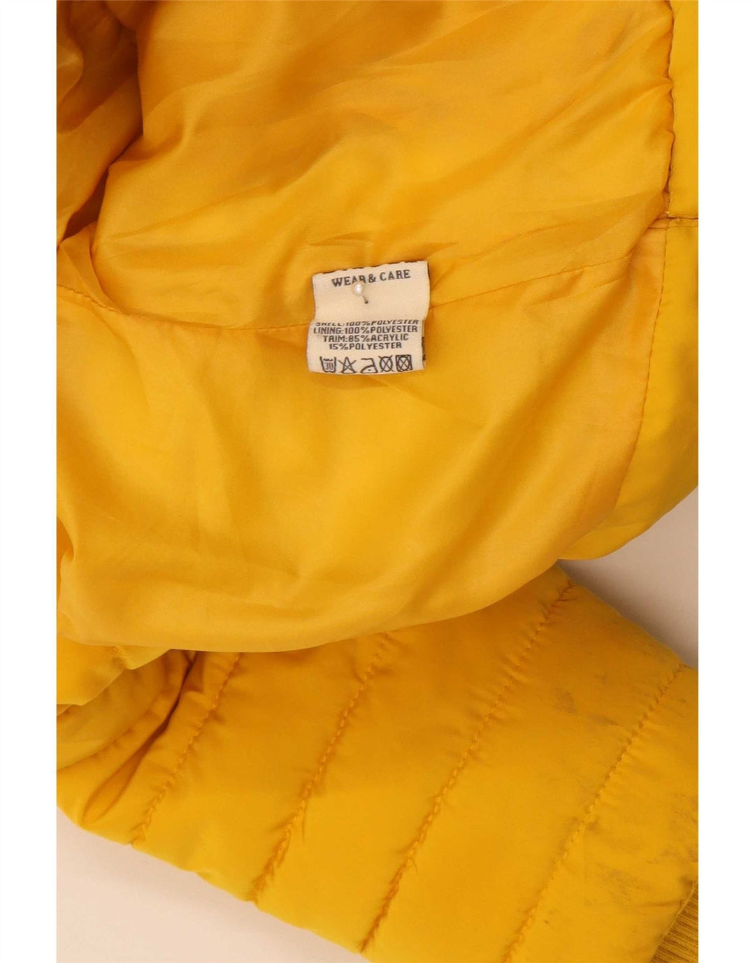 Diesel Veste matelassée fille 7-8 ans Jaune Polyester