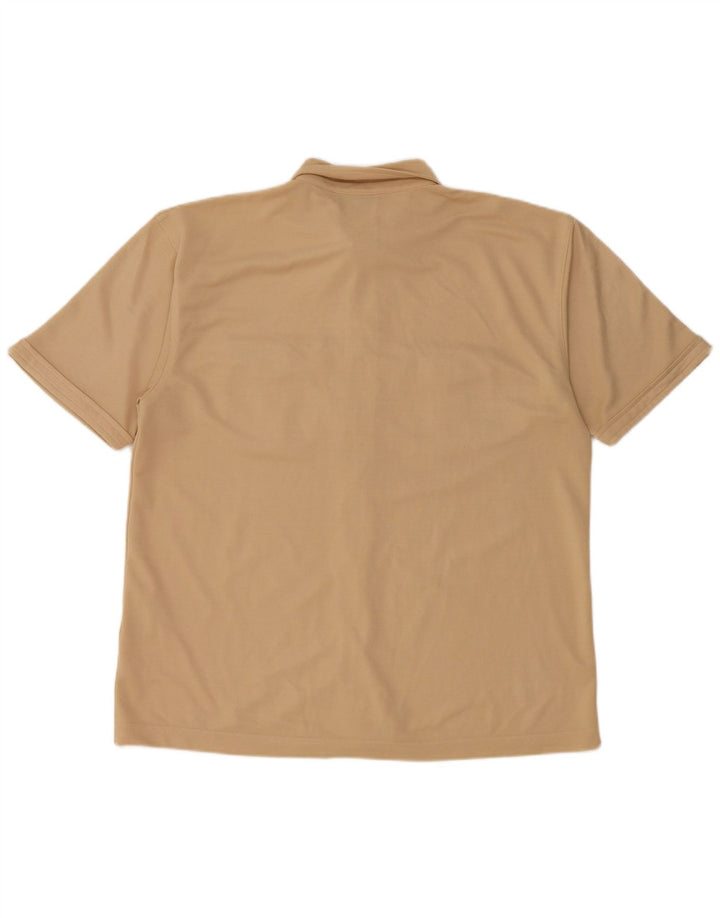 Wrangler Chemise à manches courtes pour homme Large Beige Polyester