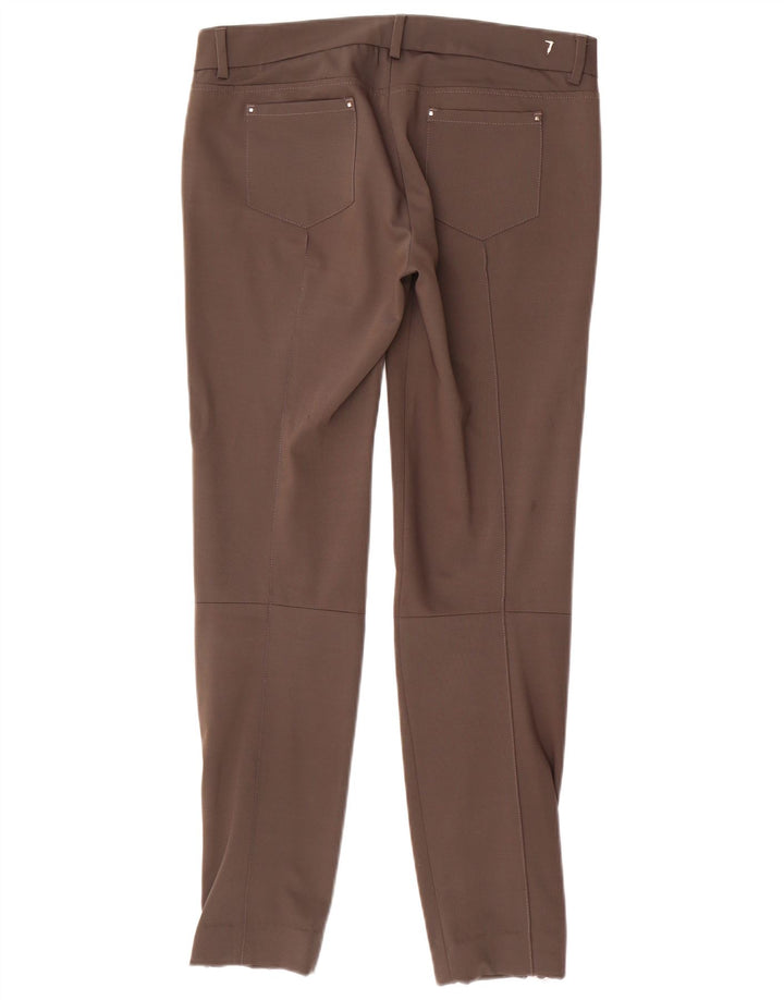 TRUSSARDI Pantalon décontracté slim IT 42 Medium W32 L29 Marron Polyester