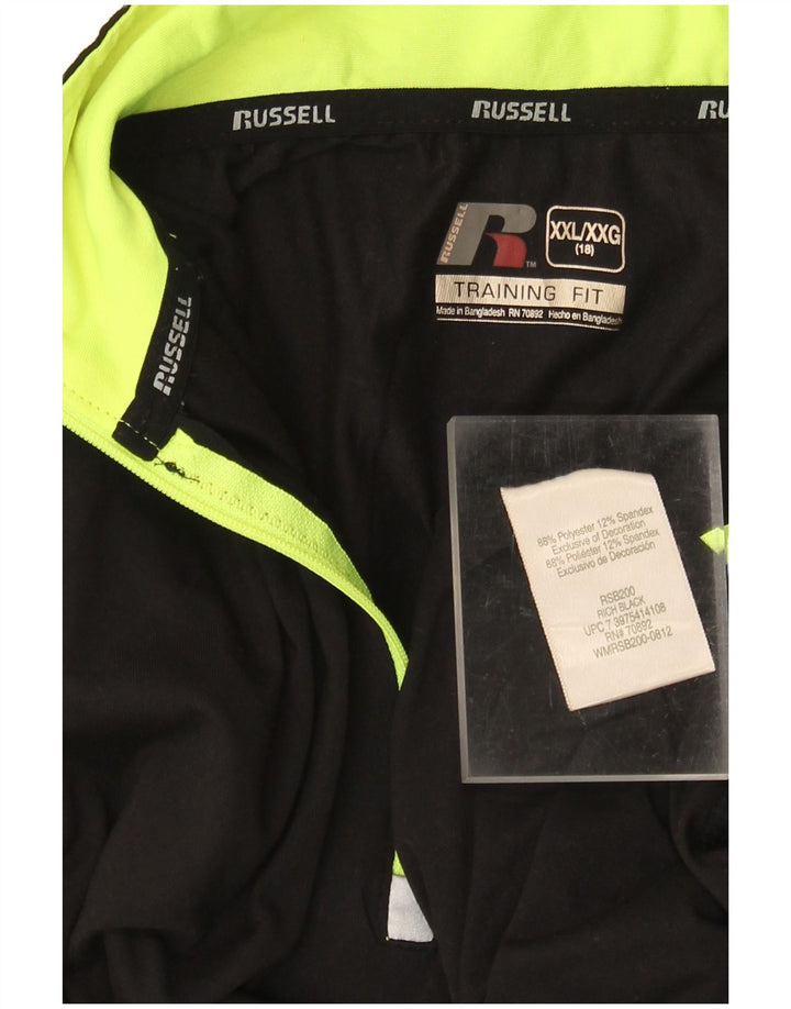 RUSSELL ATHLETIC Haut de survêtement pull-over pour garçon 15-16 ans 2XL Noir