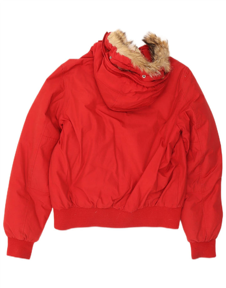 Woolrich Veste matelassée à capuche pour garçon 13-14 ans Rouge Coton