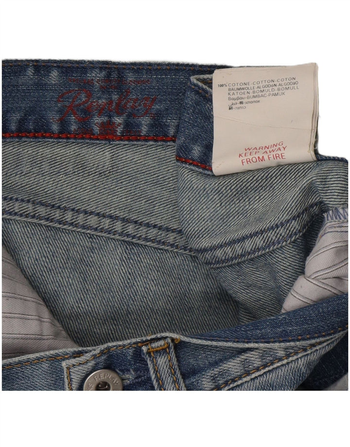 Replay Jean droit vieilli femme W28 L29 bleu coton