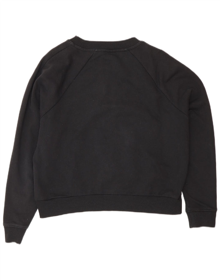 Vans Sweat-shirt surdimensionné graphique pour femme UK 14 en coton noir moyen