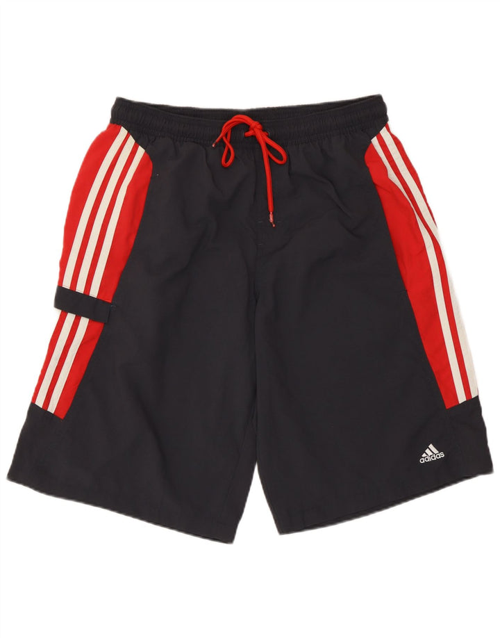 Adidas Short de bain pour homme en polyester color block noir moyen