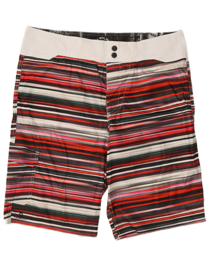 TRIBORD Short de Bain Cargo Homme EU 46 Petit Rayé Multicolore