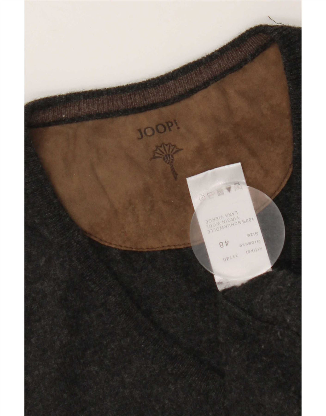 Joop Débardeur Homme IT 48 Laine Vierge Mouchetée Noir Moyen