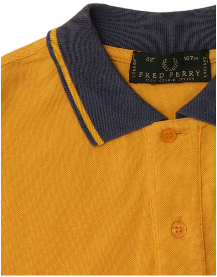 FRED PERRY Polo Homme Jaune Moyen Coton