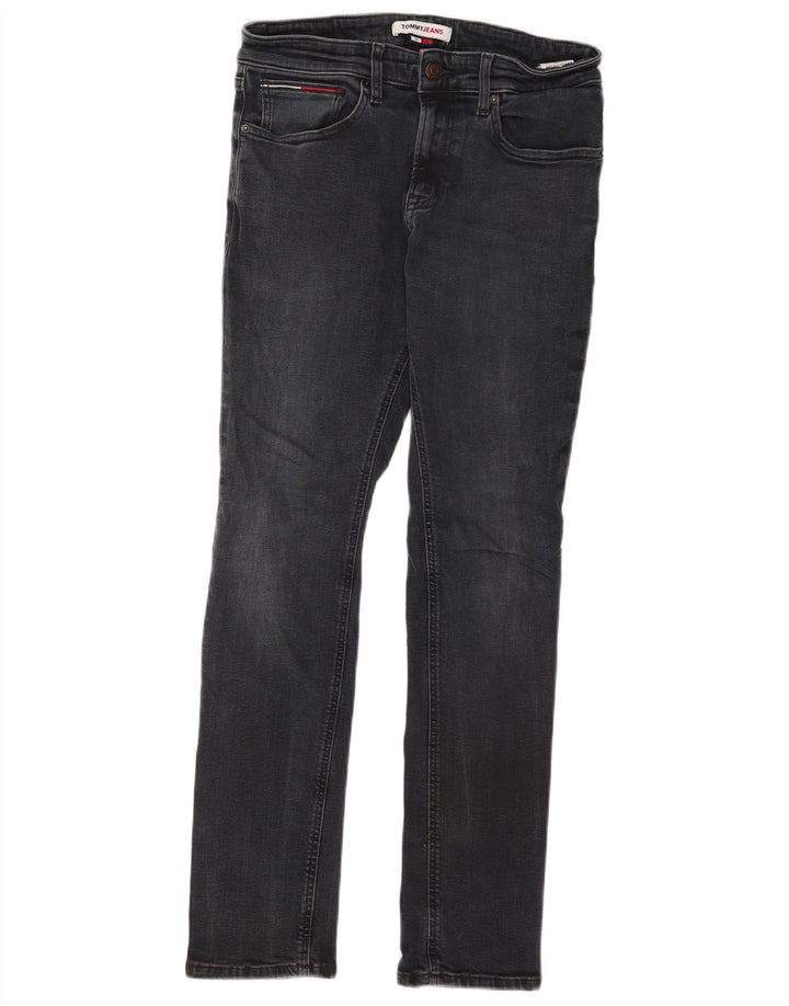 Tommy Hilfiger Jean Slim Homme W32 L32 Gris Coton