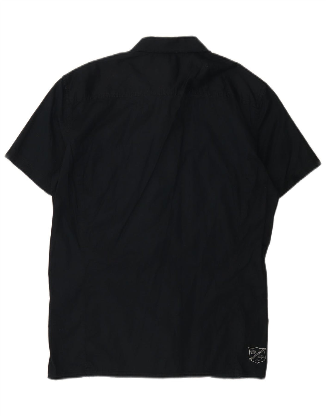 Diesel Chemise militaire à manches courtes pour homme en coton bleu marine moyen