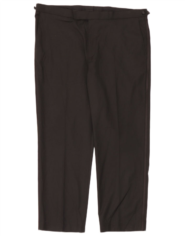 Marks & Spencer Pantalon de costume coupe classique pour homme W40 L29 Noir Polyester