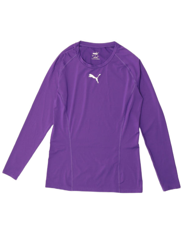 Puma Haut à manches longues pour femme UK 18 XL Violet Polyester