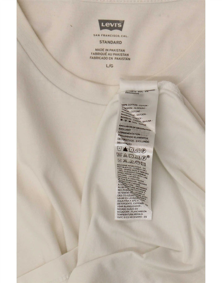 Levi's Tee-Shirt Standard Homme Blanc Large Coton