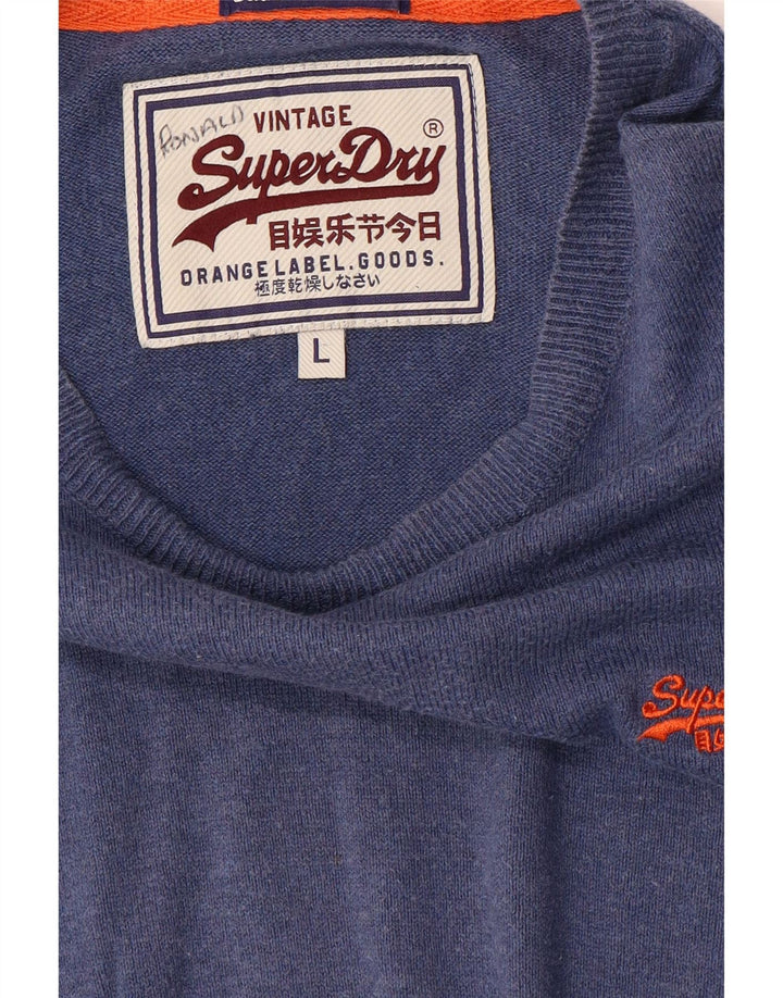 Superdry Pull à col bateau pour homme - Grand bleu