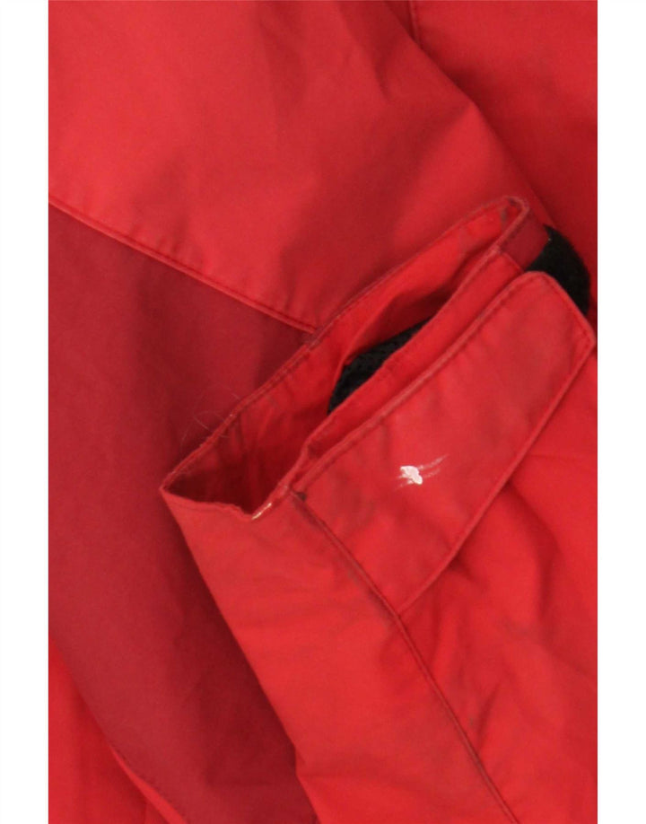 Jack Wolfskin Veste de Pluie Femme UK 14 Large Rouge Polyamide