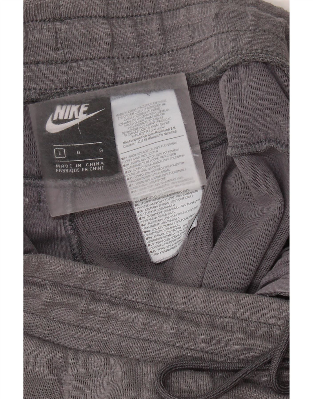 NIKE Pantalon de survêtement pour hommes Joggers Large Gris Moucheté Coton