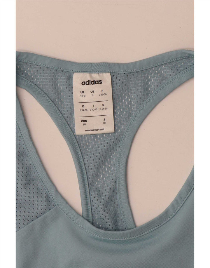 Adidas Climalite Graphic Débardeur pour femme UK 8/10 Petit Bleu Polyester