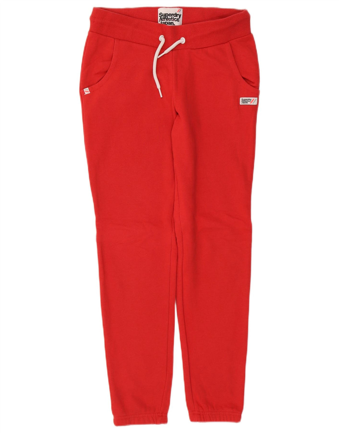 SUPERDRY Pantalon de survêtement pour femme Joggers UK 10 Small Rouge Coton