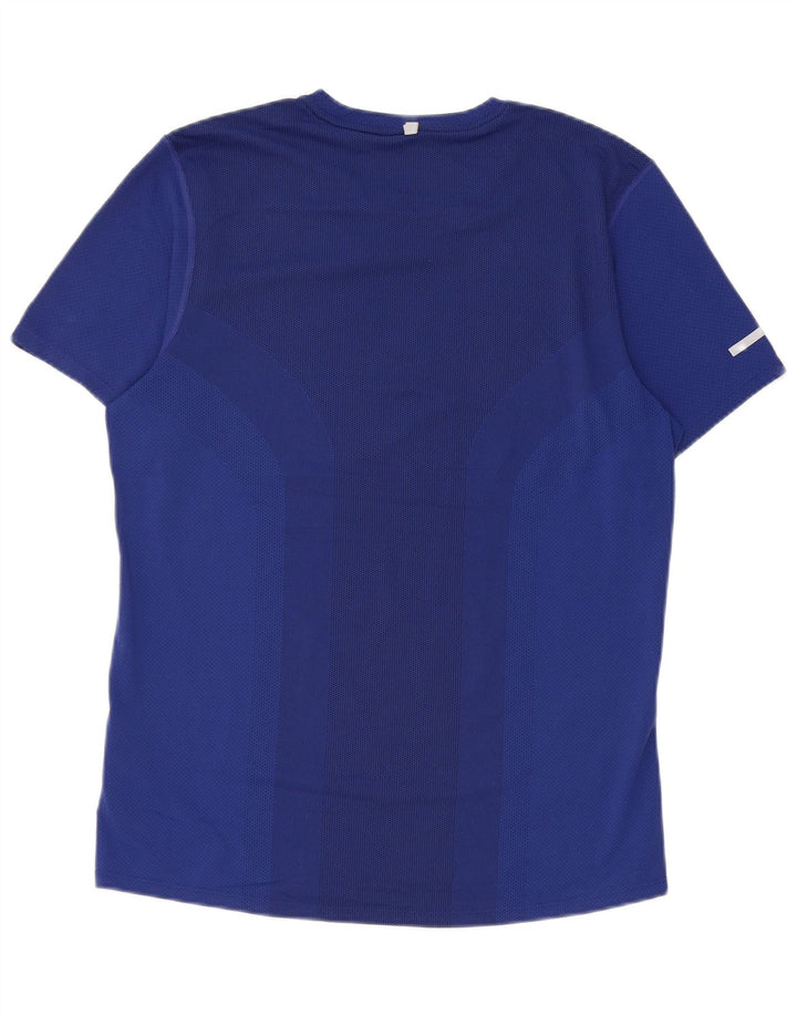 Nike Hommes Dri Fit Graphic T-Shirt Haut Petit Bleu Polyester