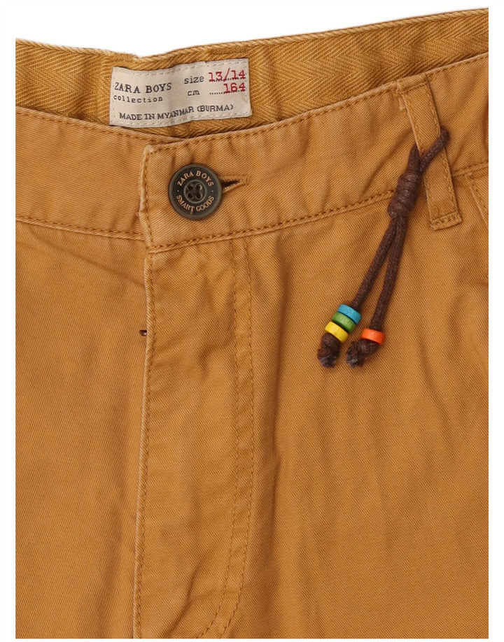 Zara Short Cargo Garçon 13-14 Ans W28 Marron Coton