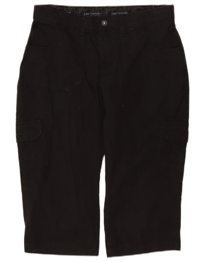 LEE Bermuda Cargo Femme US 6 Medium W30 Coton Noir