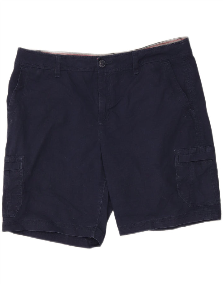 EDDIE BAUER Womens Cargo Shorts US 12 Large W34 Navy Blue Cotton Vintage Eddie Bauer and Second-Hand Eddie Bauer from Messina Hembry 
