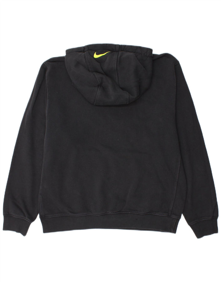 NIKE Pull à capuche graphique pour homme en coton noir moyen