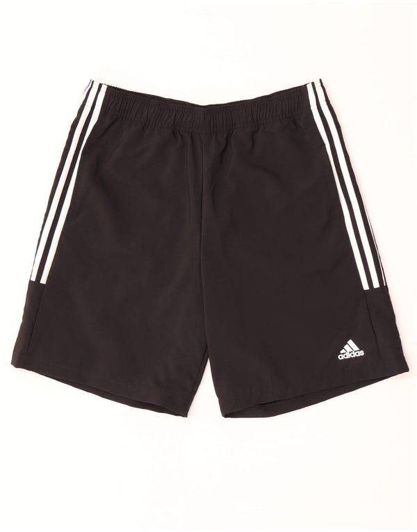 Adidas Short de sport pour homme Large Noir Polyester