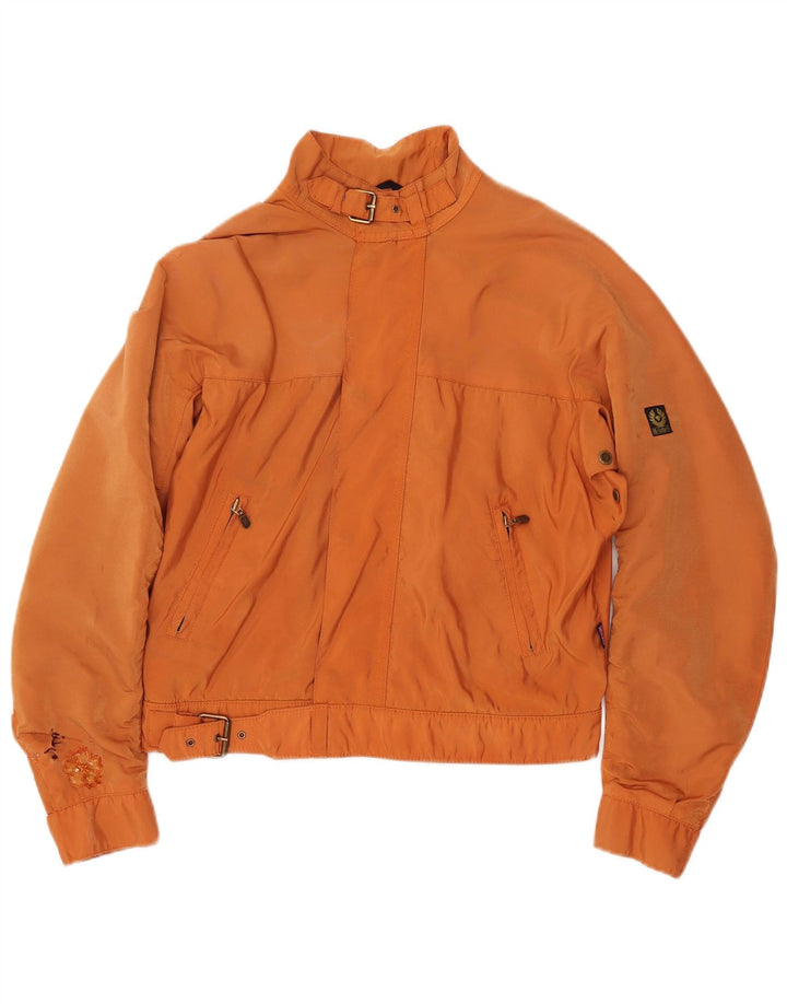 Belstaff Veste bomber surdimensionnée pour femme IT 44 en nylon floral orange moyen