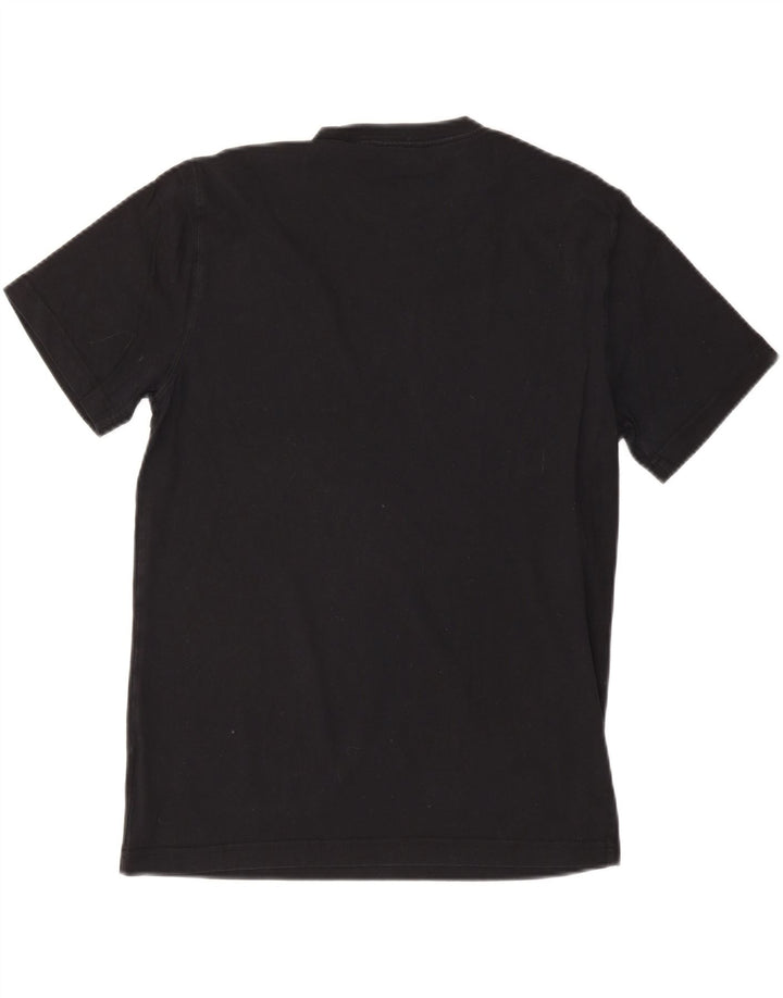 LANDS END T-shirt coupe ajustée pour homme en coton noir moyen