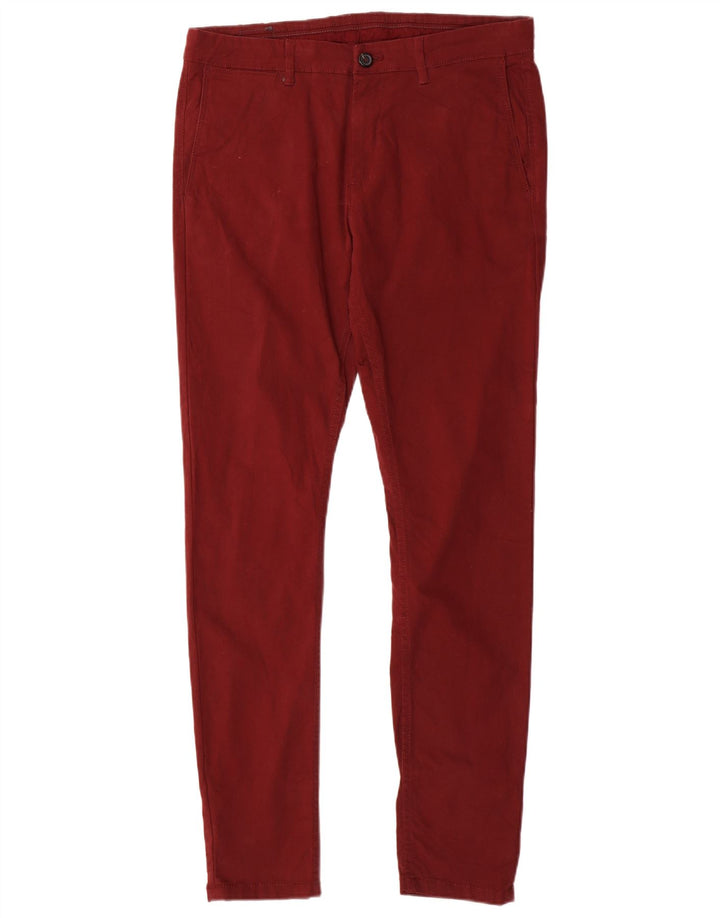 Zara Pantalon Chino Slim Homme EU 42 Medium W32 L30 Marron