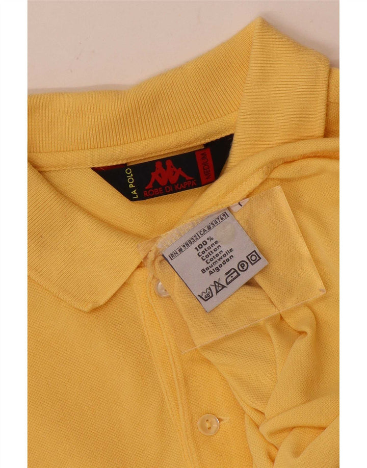 Kappa Polo Homme Jaune Moyen Coton
