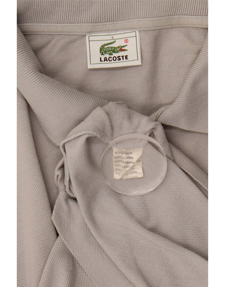 Lacoste Polo Homme Taille 4 Coton Gris Moyen