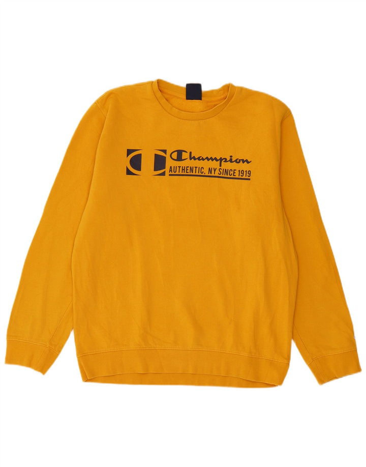 Champion Sweat-shirt graphique pour hommes, grand coton jaune