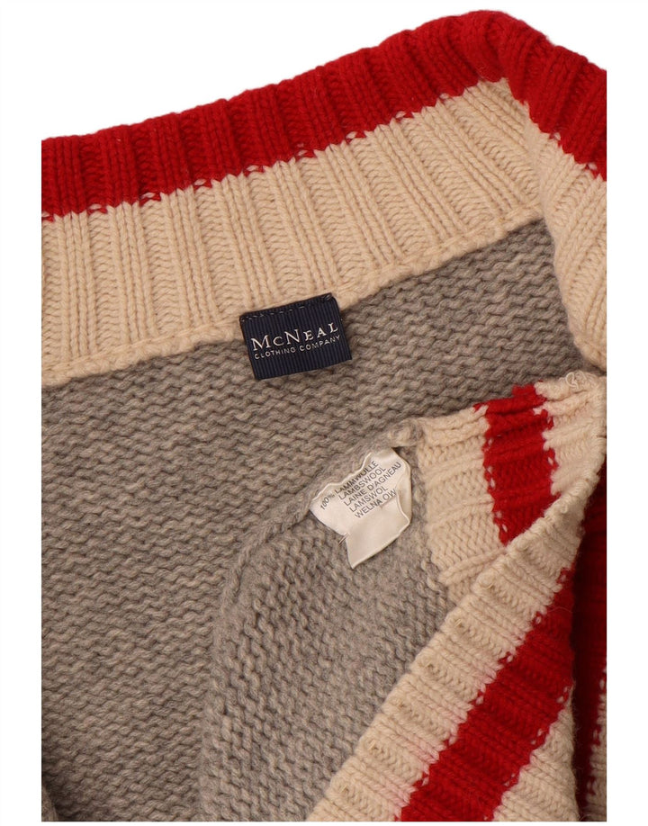 MC NEAL Pull Cardigan Homme 2XL Gris Laine