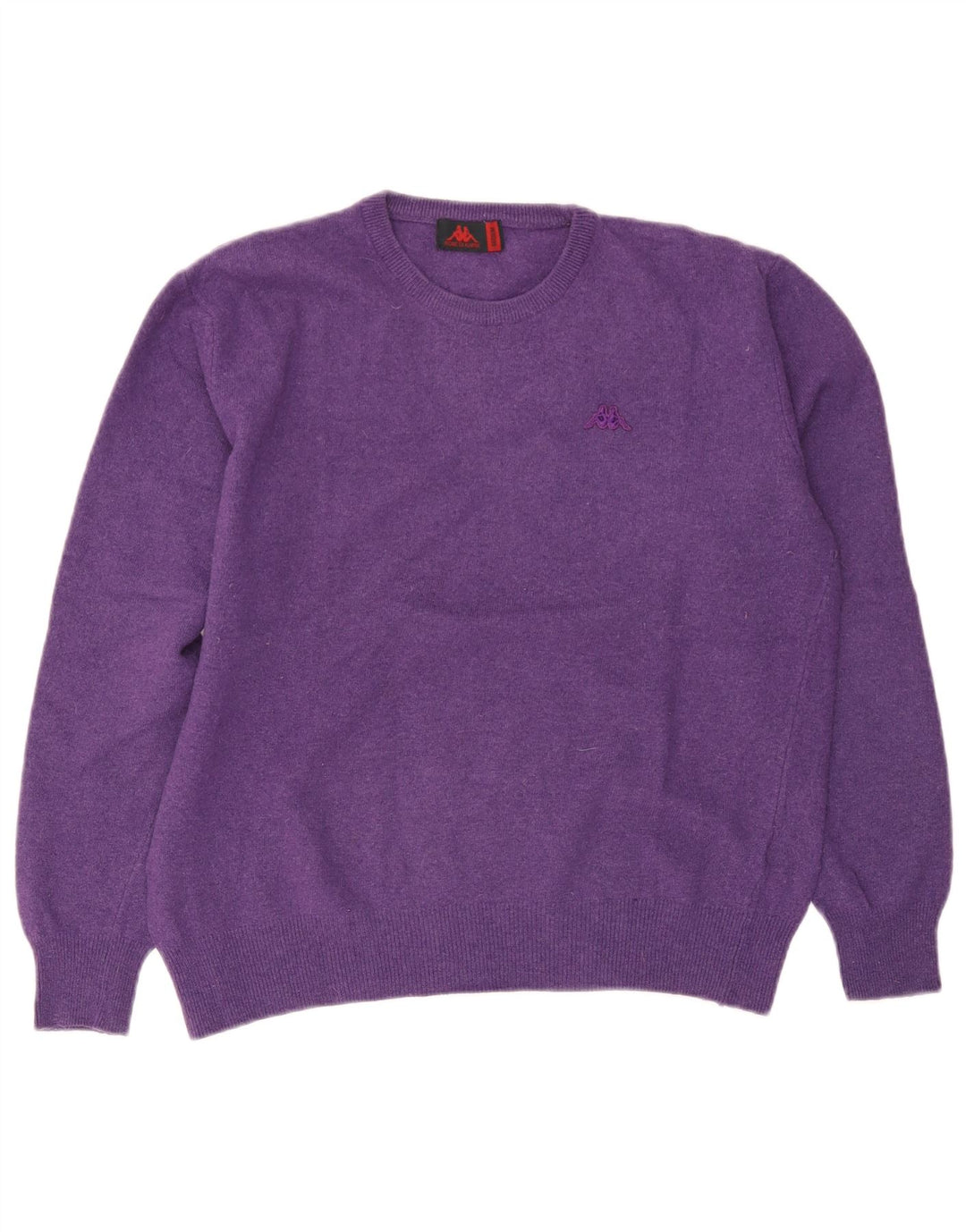 Kappa Pull à col rond pour femme UK 14 Laine violet moyen