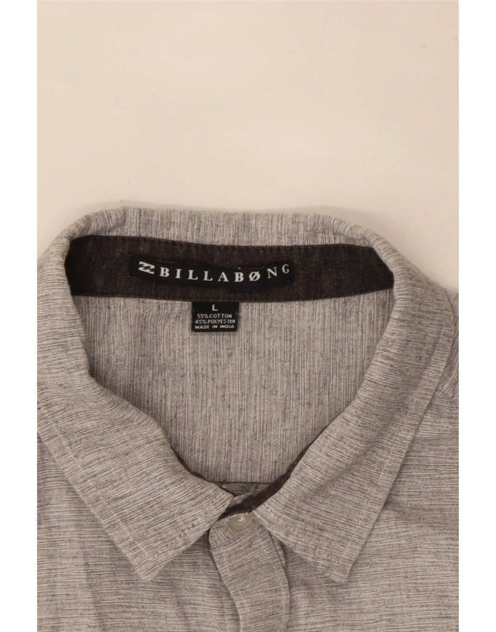 Billabong Chemise à manches courtes pour hommes Large Gris Coton