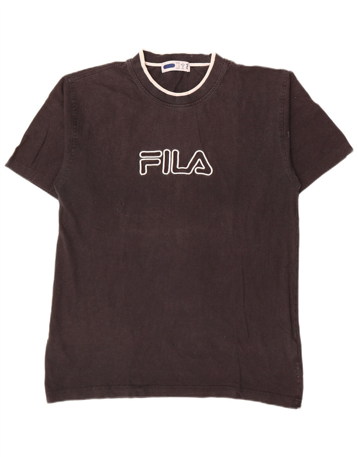 Fila T-Shirt Graphique Homme Petit Noir Coton