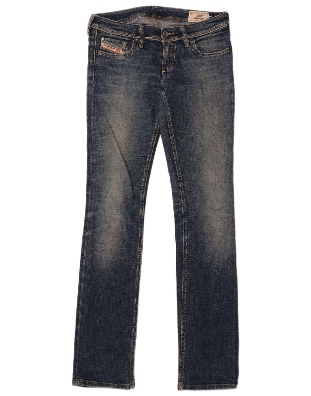 Jean Droit Lowky Femme Diesel W26 L32 Bleu Marine Coton