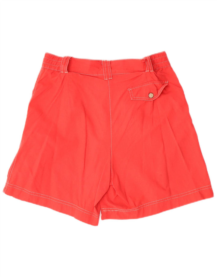 vintage Womens Casual Shorts IT 42 Moyen W30 Rouge