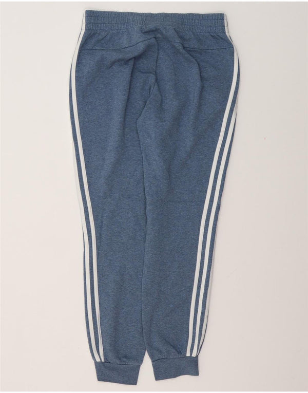 ADIDAS Pantalon de survêtement pour femme Joggers UK 12/14 Bleu moyen Coton